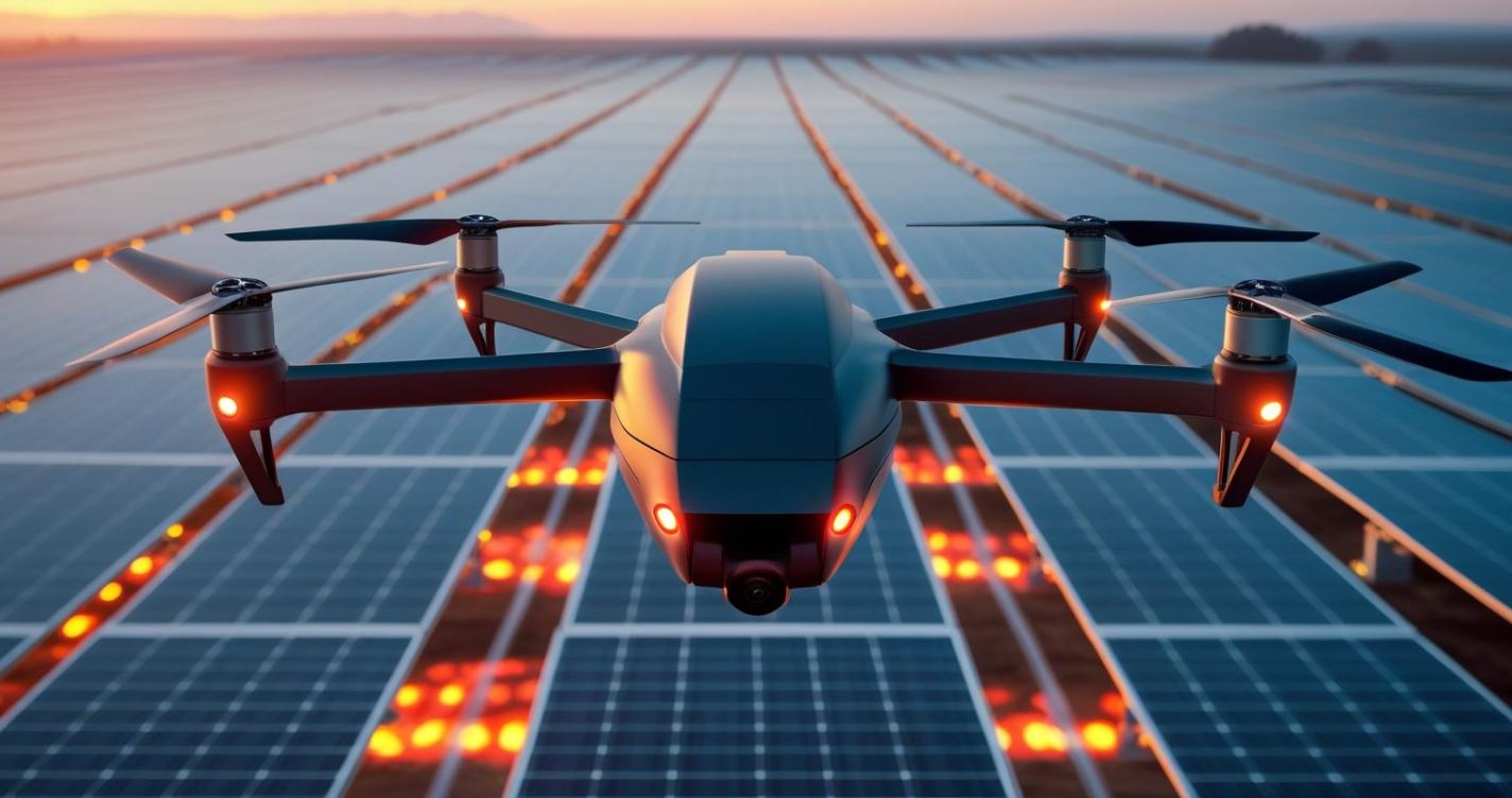 Inspeção termográfica de uma central fotovoltaica