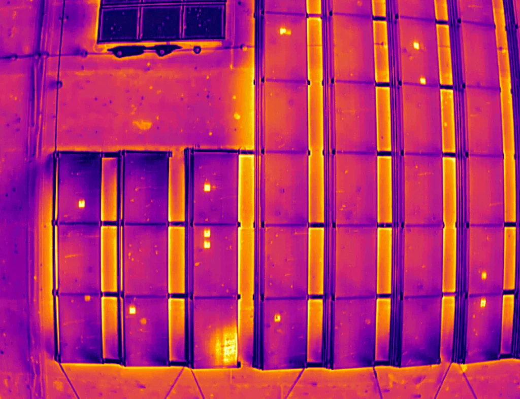 Termograma de suciedad o deposición que se resuelve limpiando